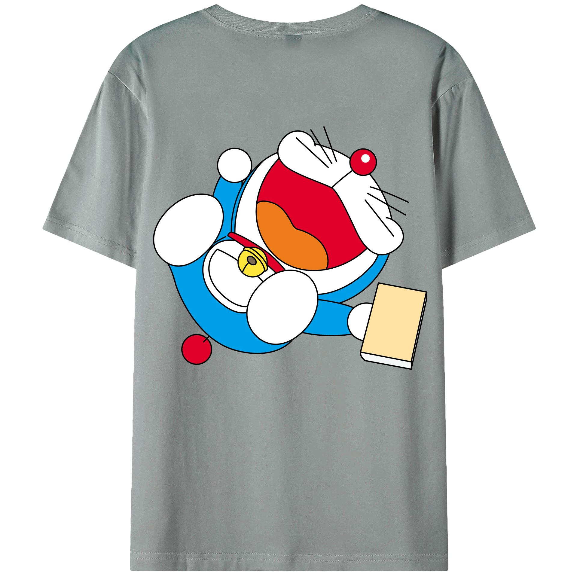 （画像用） ドラえもん Doraemon 綿100％ メンズ半袖Tシャツ（バックプリント） 通気性